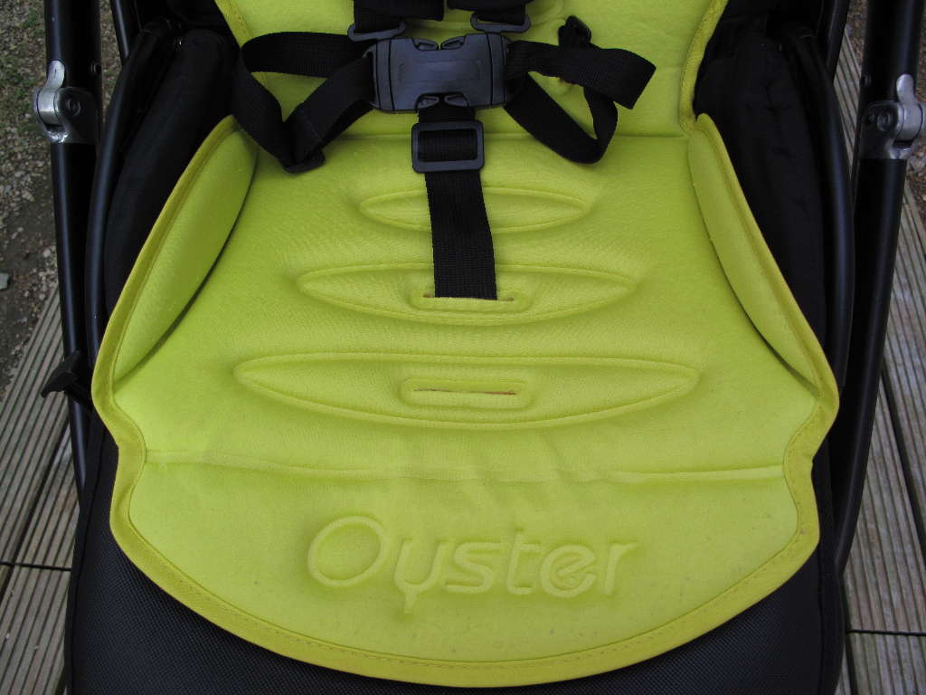 Oyster Pushchair seat after safe clean